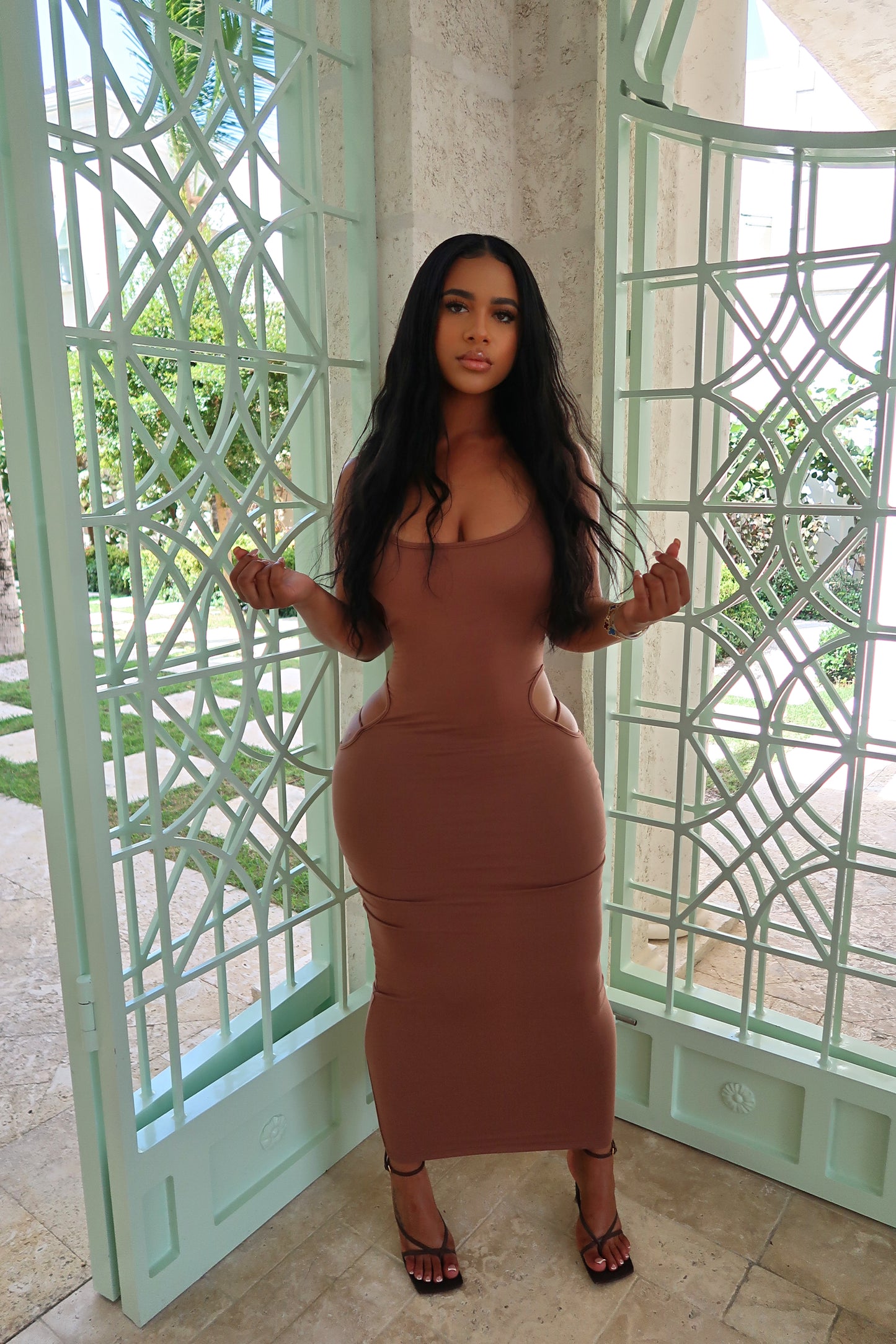 Mocha Cut Out Maxi